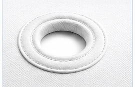 Reinforced feed neck on a filter press cloth